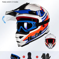 ILM Youth ATV Helmet Kids Dirt Bike Helmet Model Z705
