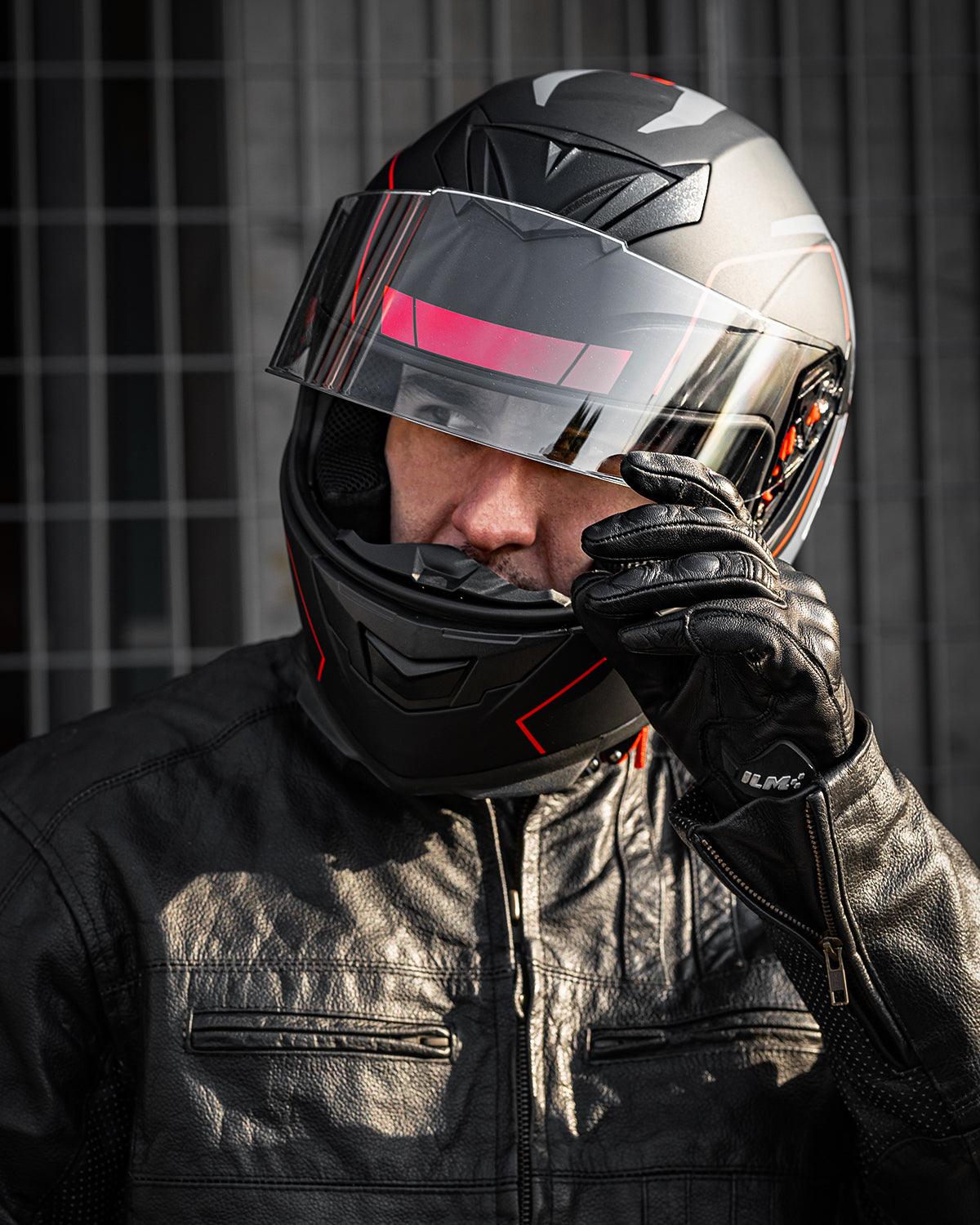 Ruroc Helmet Ruroc Leather Jacket Leather Jacket Hawkeye Uv Engine