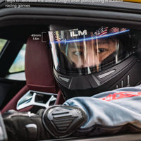ILM Snell SA2020 Approved Auto Racing Lightweight Fiberglass Full Face Helmets Model 890
