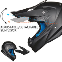 ILM Adult Dirt Bike Helmet Model 216