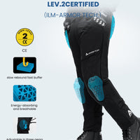 ILM Motorcycle Riding Pants Armor Flow with Pads Summer Lightweight Mesh Pants Model AFP01