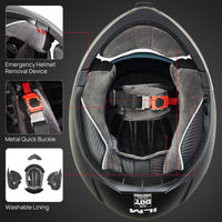 ILM Motorcycle Modular Full Face Helmet Model 159