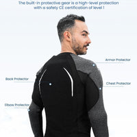 ILM Motorcycle Armor Flow Shirt for Men Women Mesh Riding Jacket Body Chest CE Protective Padded Model AF01