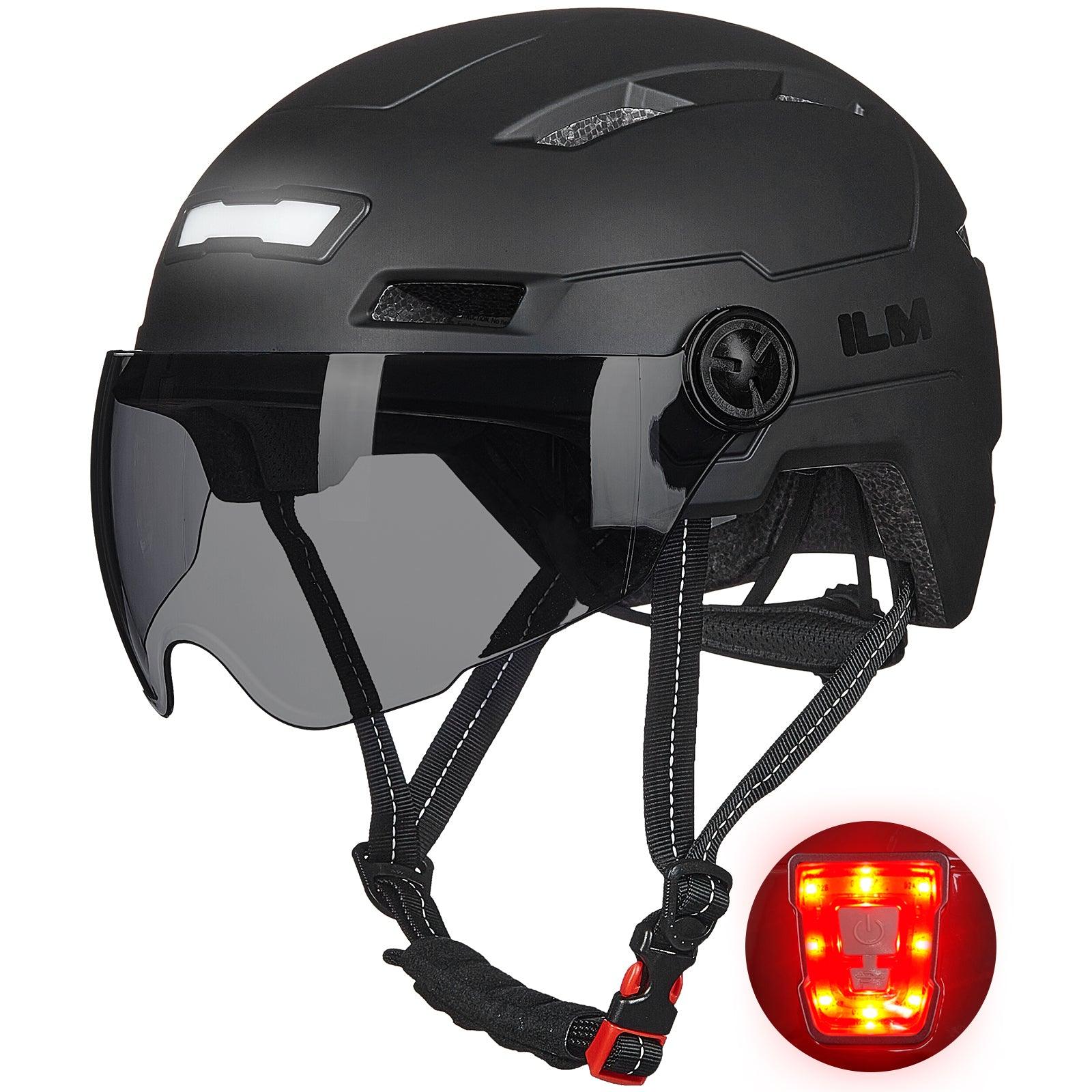 ILM E3 10L BIKE HELMET with USB Rechargeable LED Front and Back Light