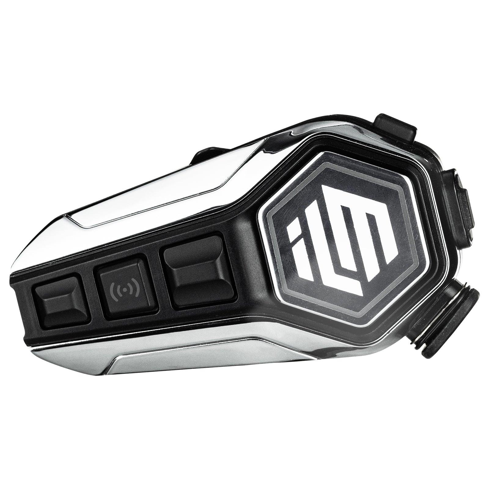 ILM Motorcycle Bluetooth Headset Helmet Communication System 2100M Intercom IP67 Waterproof Noise Cancellation Model RANGEPRO - ILM