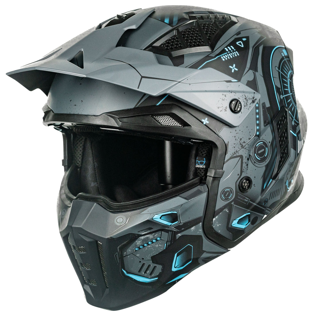 ILM Open Face Motorcycle 3/4 Half Helmet Model Z302