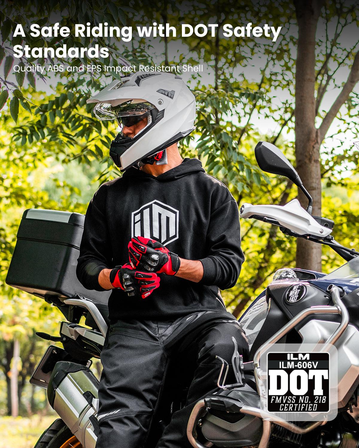 ILM Off Road Motorcycle Dual Sport Helmet Model 606V - ILM