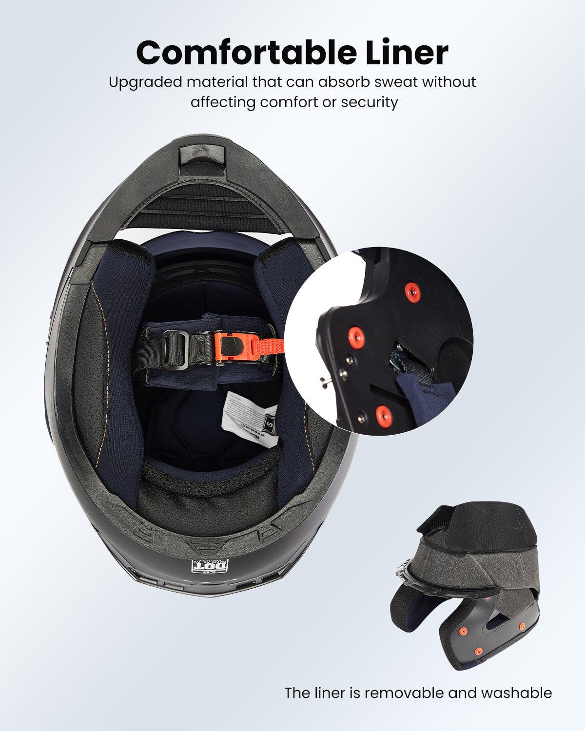 ILM Motorcycle Modular Full Face Helmet Model 906 - ILM
