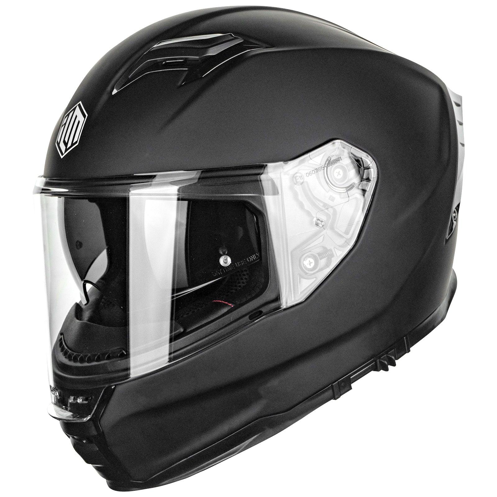 ILM Full Face Motorcycle Helmet Lightweight Fiberglass DOT ECE Model MF522P - ILM