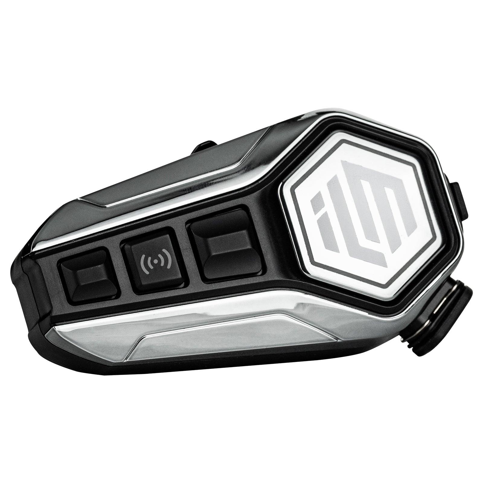 ILM Motorcycle Bluetooth Headset Helmet Communication System 2100M Intercom IP67 Waterproof Noise Cancellation Model RANGEPRO - ILM