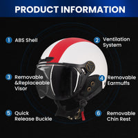 ILM Bike Helmet with Removable Visor Model Z102