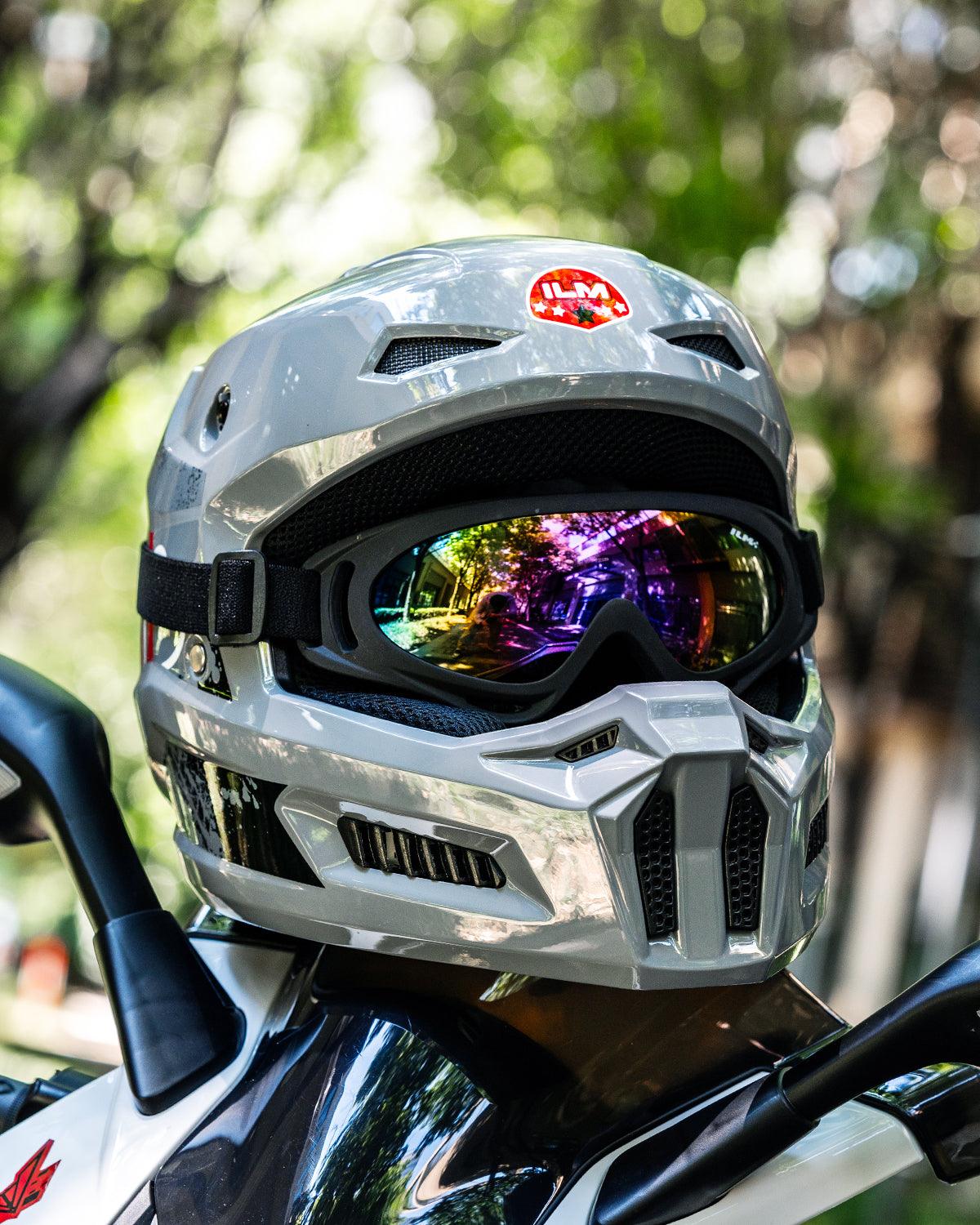 ILM Youth Dirt Bike Helmets Kids ATV Helmet with Goggles Gloves Mask Model MT601Y - ILM