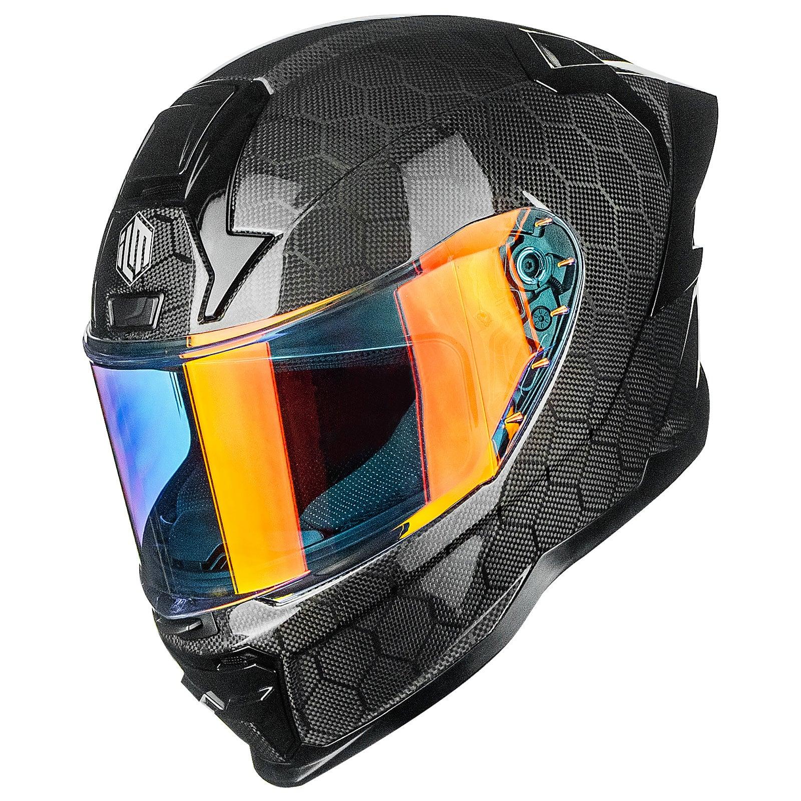 ILM Carbon Fiber Motorcycle Helmets Full Face Racing Helmet Model MF577P - ILM