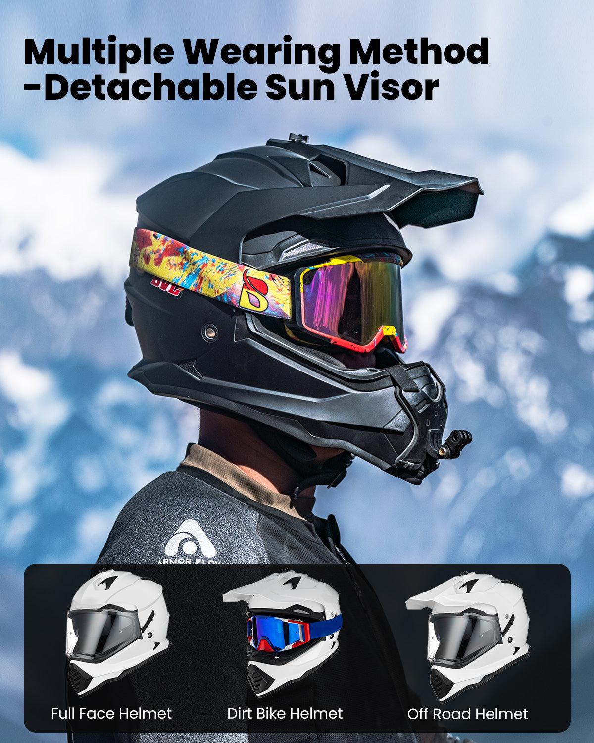 ILM Dual Sport Adventure Motorcycle Helmet Model WS902 - ILM