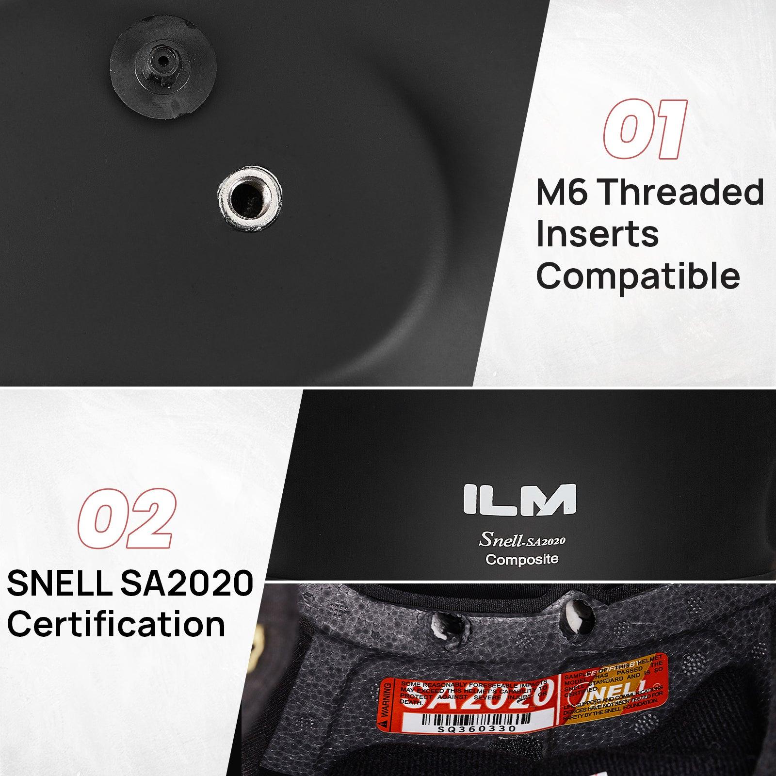 ILM Snell SA2020 Full Face Auto Car Racing Helmets Model 760 - ILM