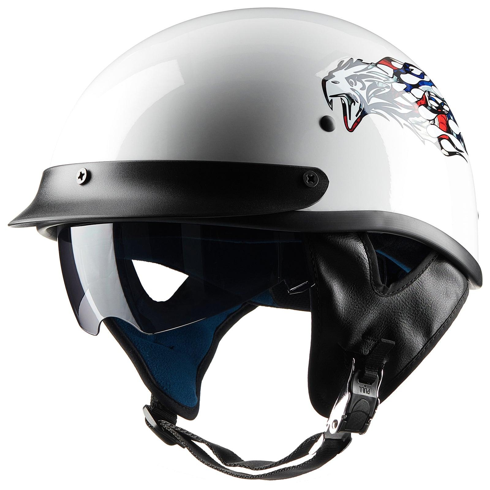ILM Half Helmet Open Face Motorcycle Helmet Model 210V - ILM