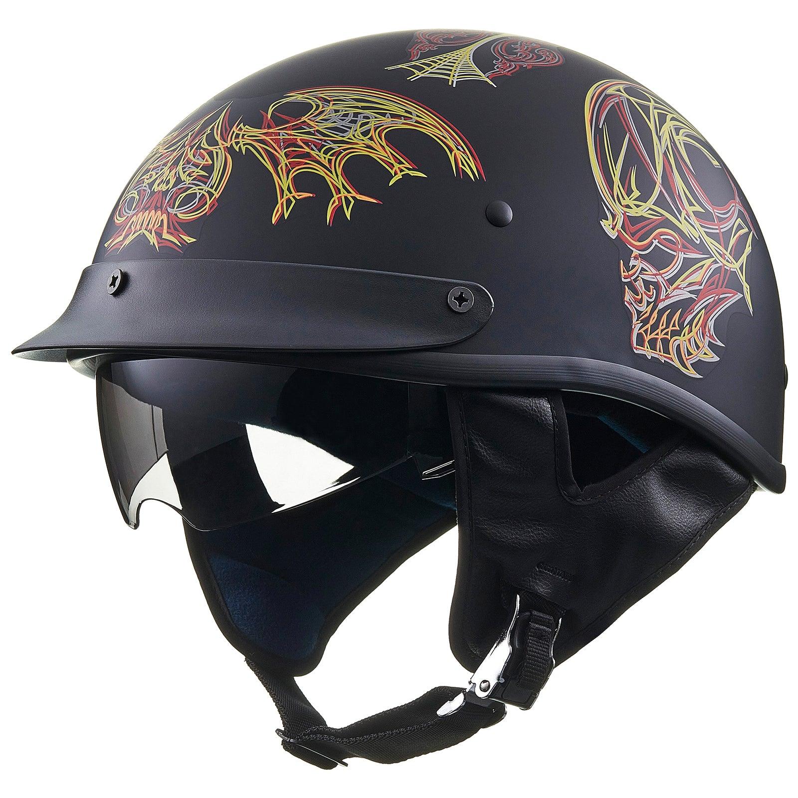 ILM Half Helmet Open Face Motorcycle Helmet Model 210V - ILM