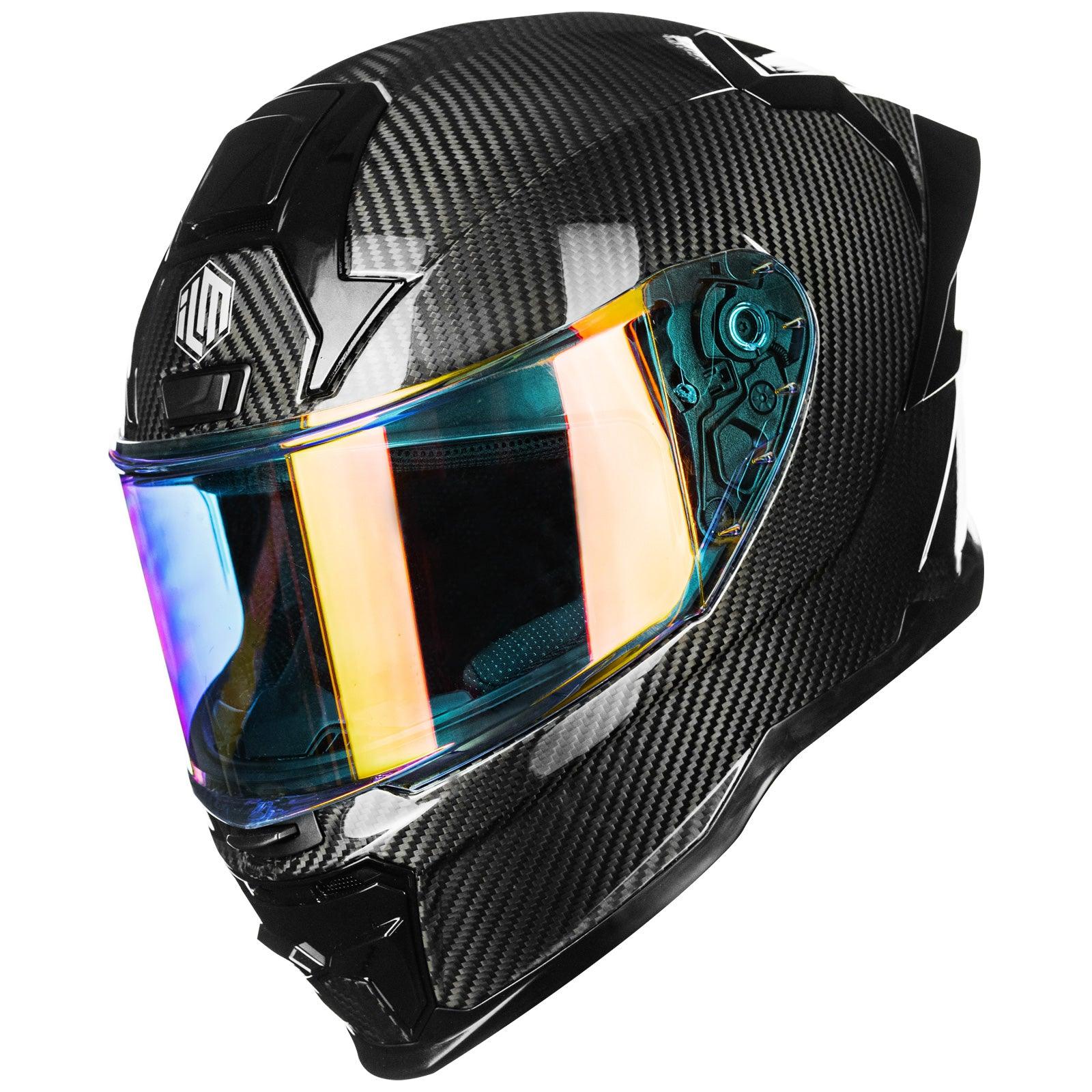 ILM Carbon Fiber Motorcycle Helmets Full Face Racing Helmet Model MF577P - ILM