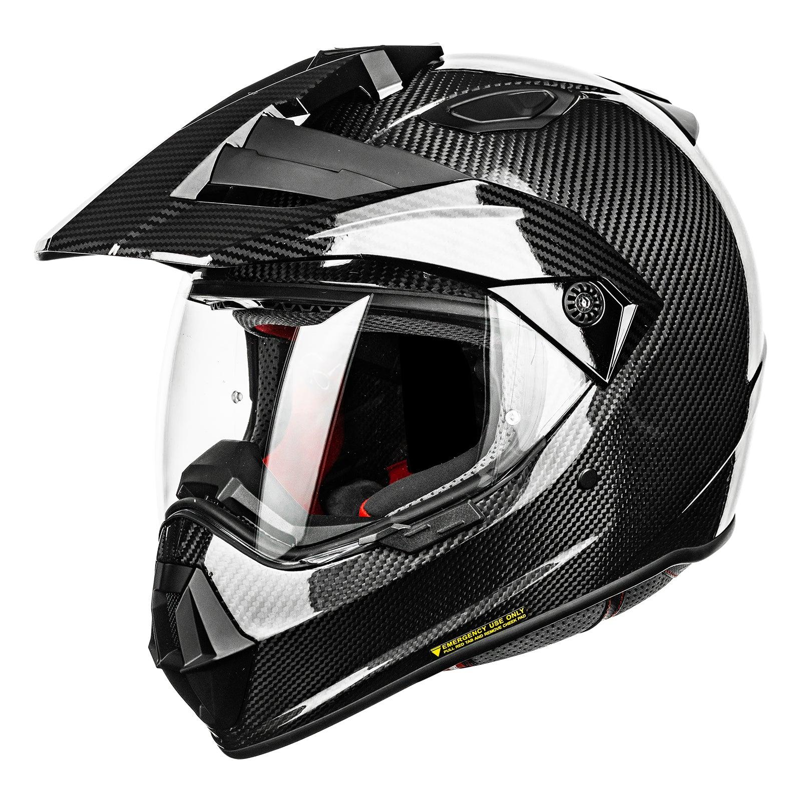 ILM Carbon Fiber Snell M2020D Full Face Motorcycle Adventure Helmet Model L13 - ILM