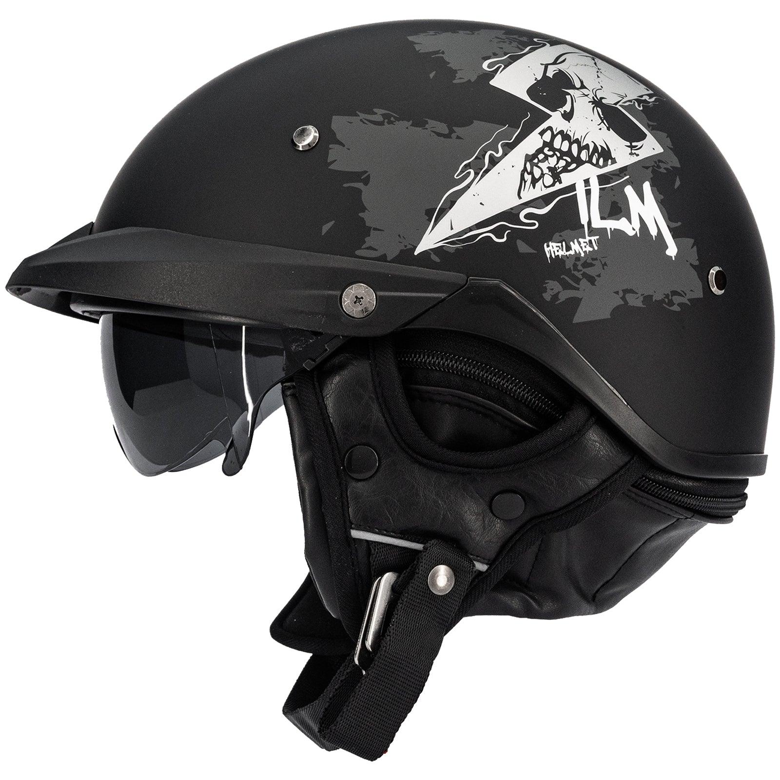 ILM Open Face Motorcycle Half Helmet Model P118 - ILM