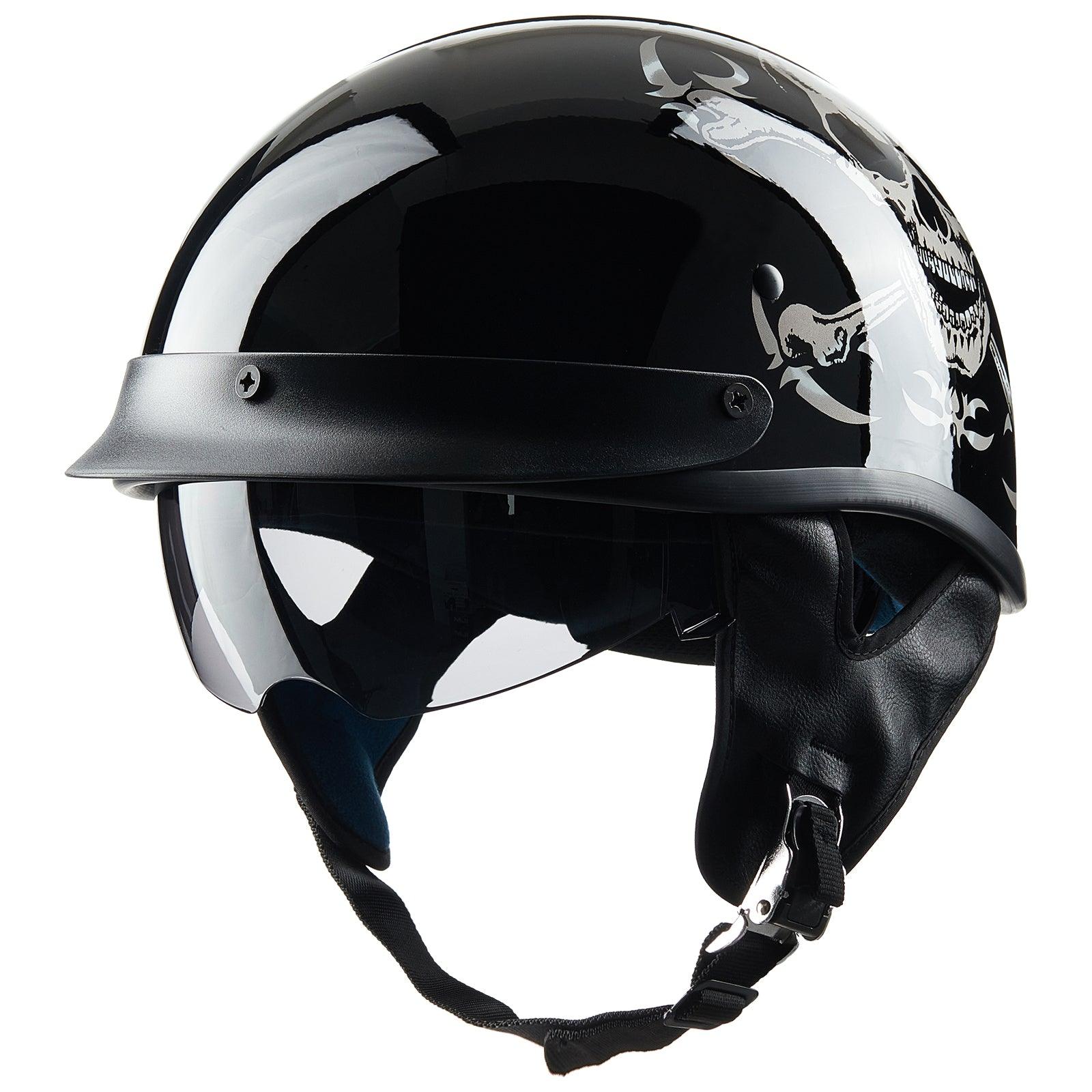 ILM Half Helmet Open Face Motorcycle Helmet Model 210V - ILM