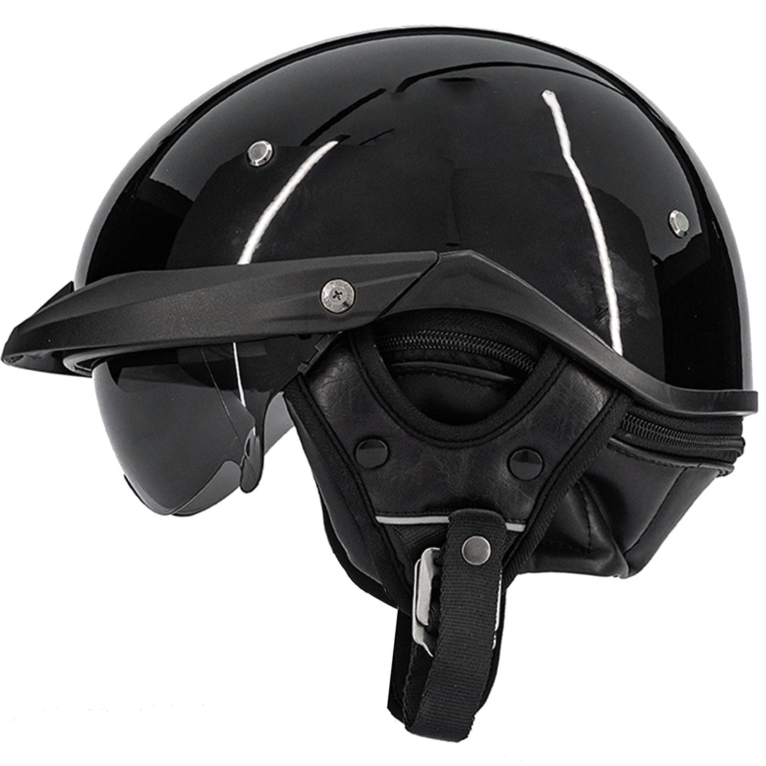 ILM Open Face Motorcycle Half Helmet Model P118