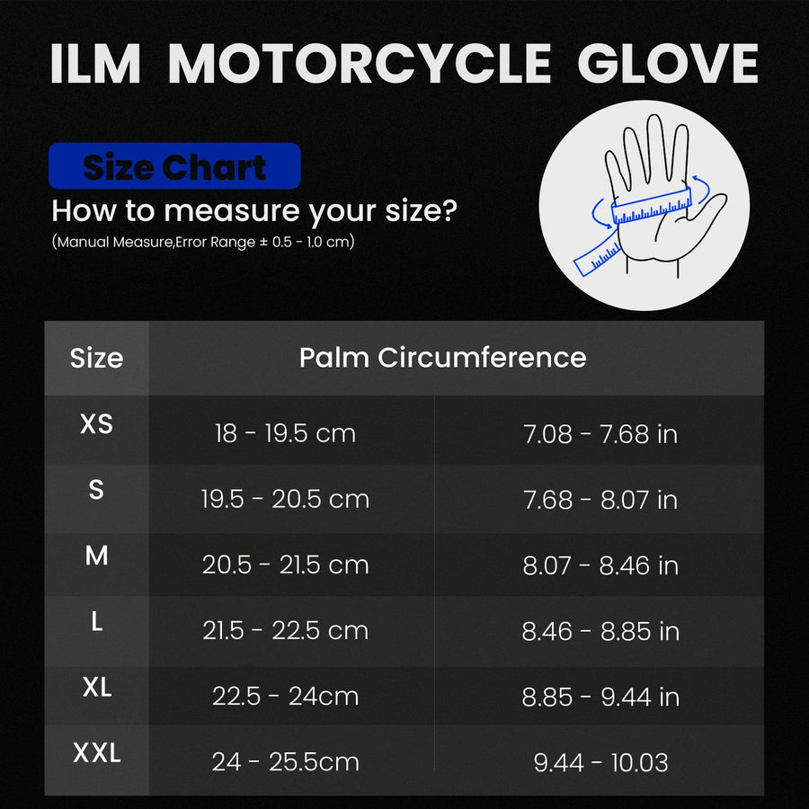 ILM Motorcycle Gloves Model JC37