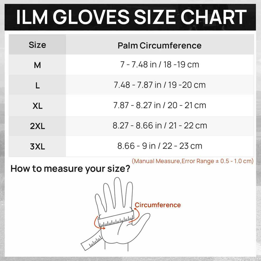 ILM Motorcycle Gloves Model GRC01