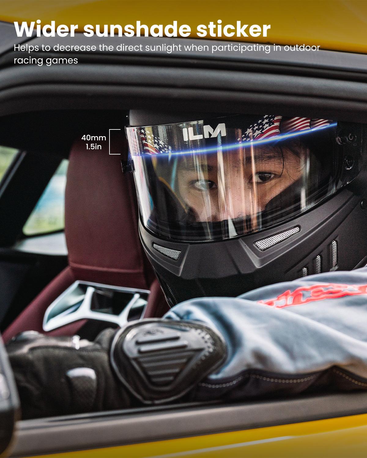 ILM Snell SA2020 Approved Auto Racing Lightweight Fiberglass Full Face Helmets Model 890 - ILM