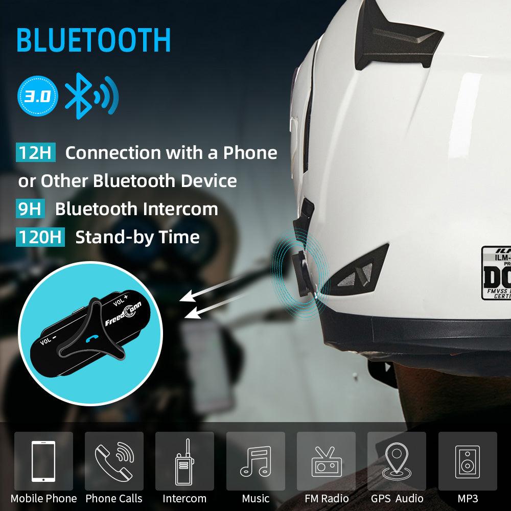 ILM Bluetooth Integrated Modular Flip up Full Face Motorcycle Helmet Model 953PRO