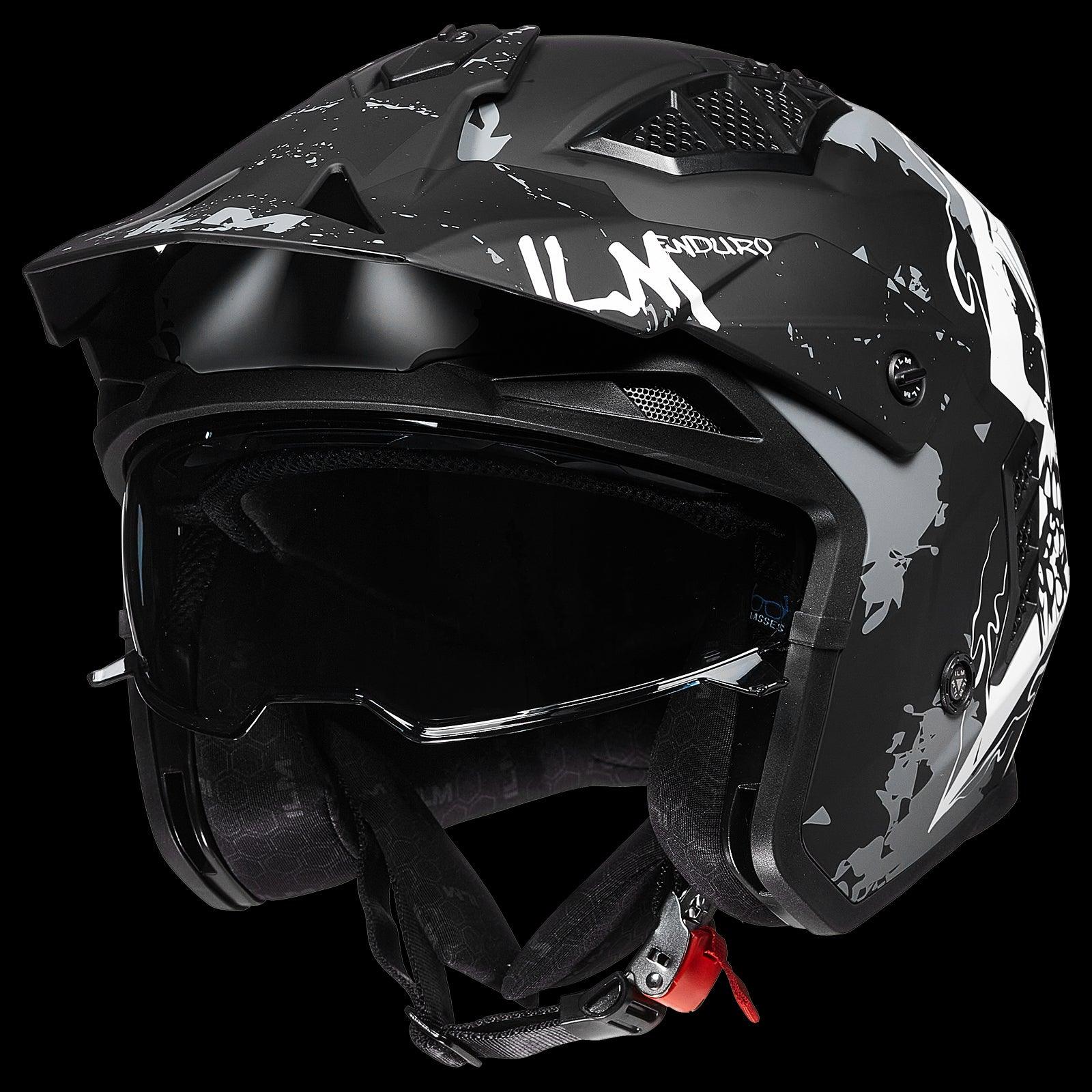 ILM Open Face Motorcycle 3/4 Half Helmet Model Z302 - ILM