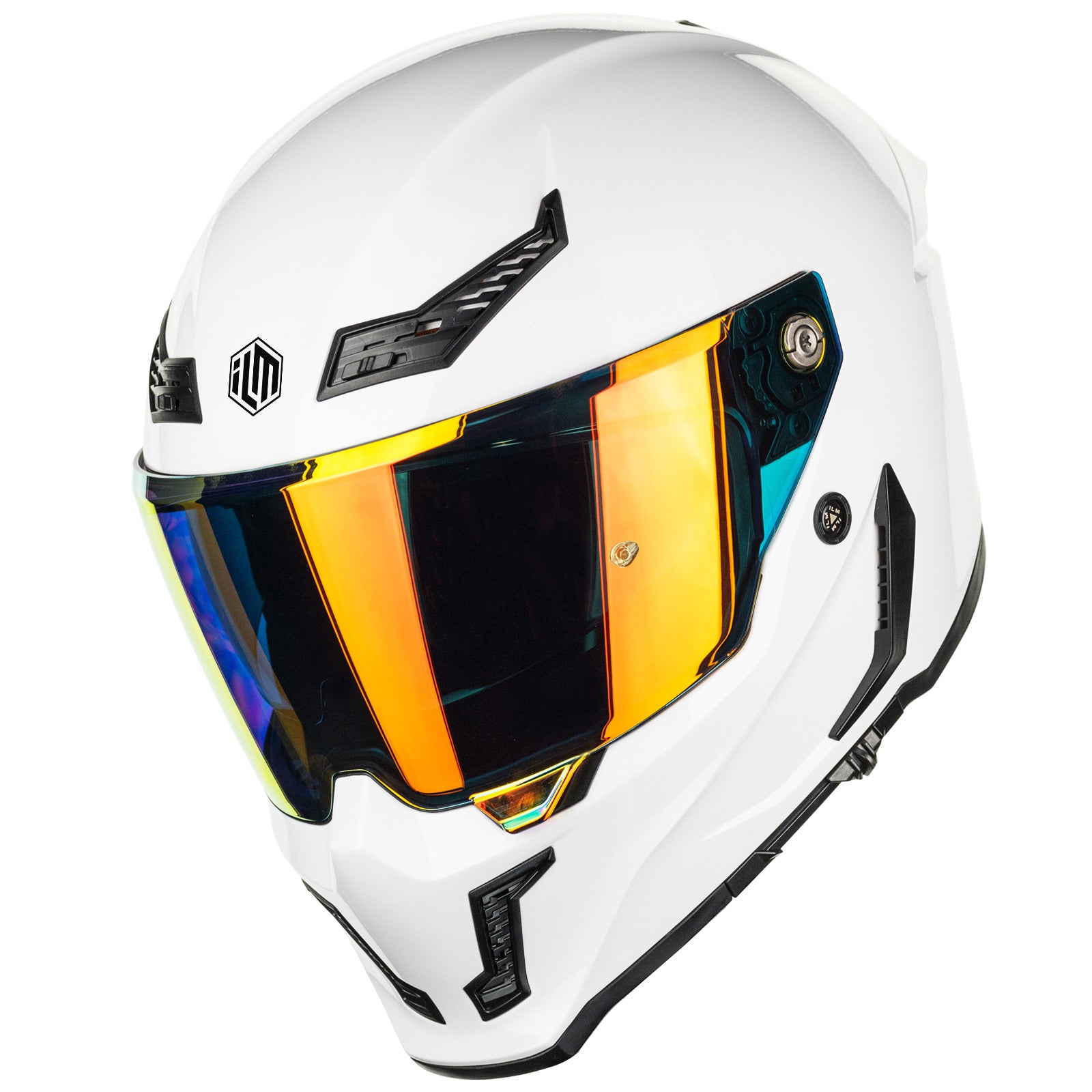 ILM Motorcycle Full Face Helmets DOT ECE Powersports Dual Visor Street Racing with Pinlock Cascos para Motos Model MF509 Pro
