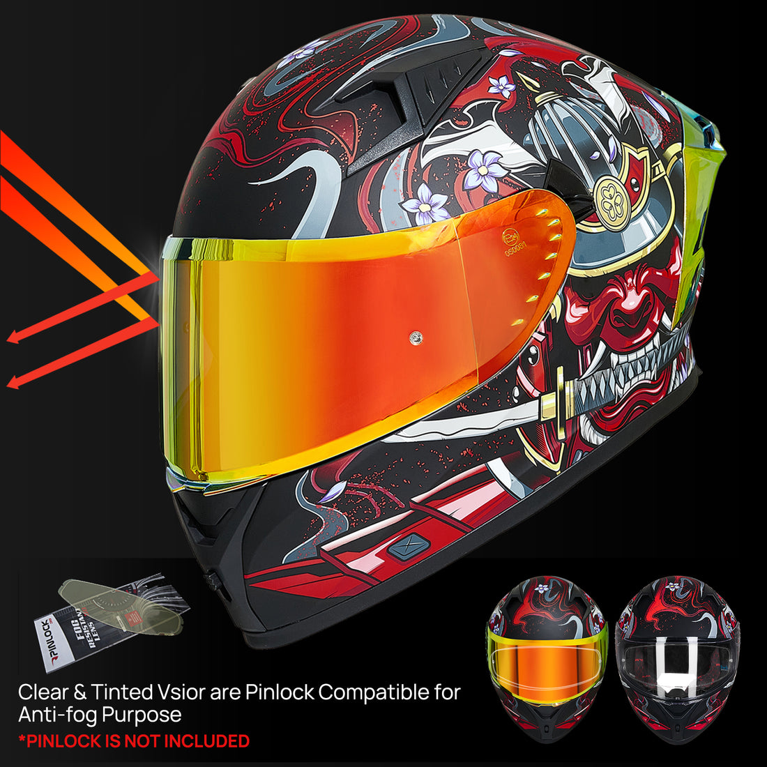 ILM Full Face Motorcycle Helmet Model Z501