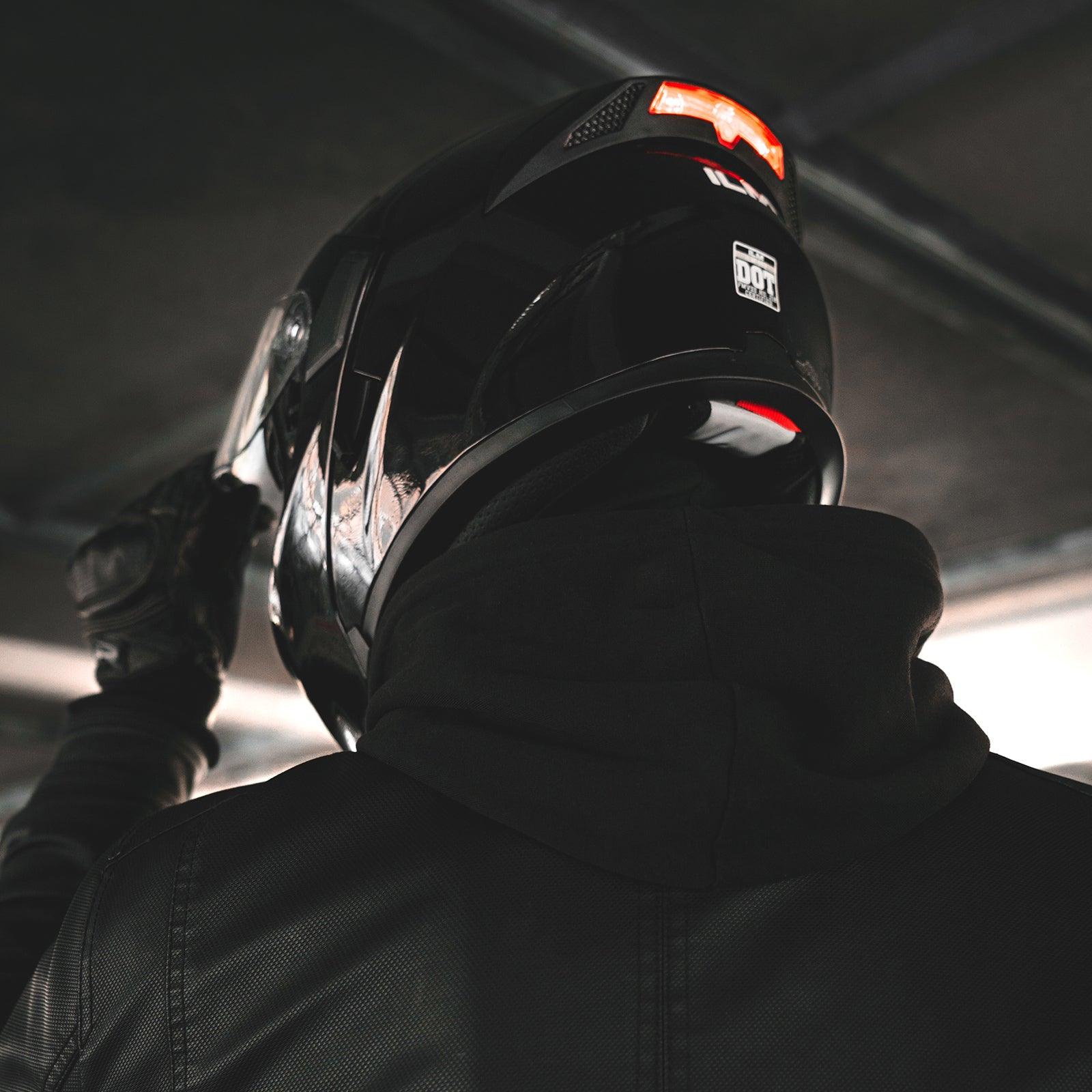 ILM Motorcycle Modular Full Face Helmet Model 902LED - ILM
