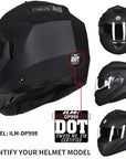 ILM Modular Full Face Motorcycle Helmet Model DP998 - ILM