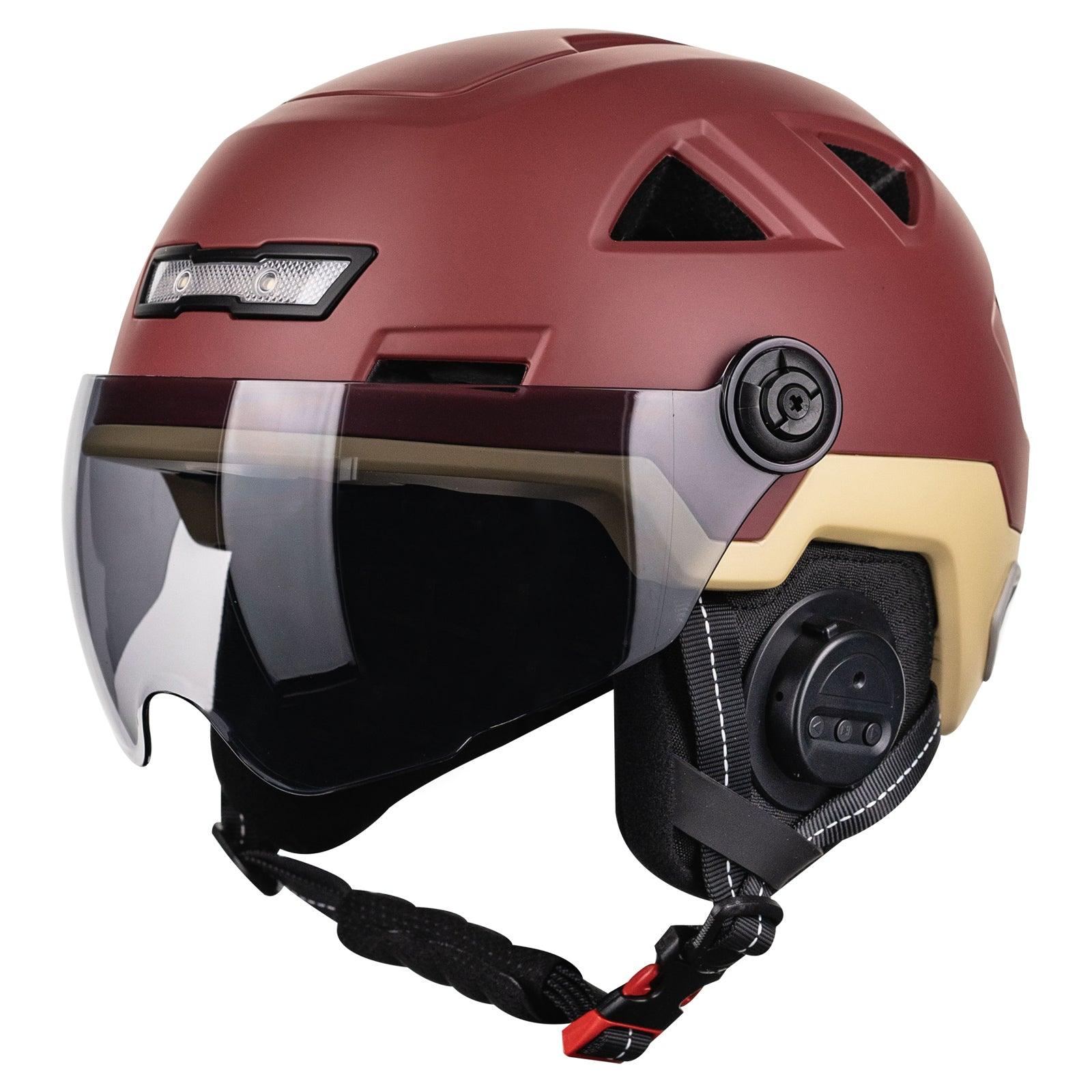 ILM Smart Helmet for scooters Model E3 12LS Blue Yellow XX Large