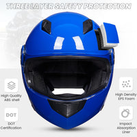 ILM Flip Up Full Face Modular Motorcycle Helmet Model 115