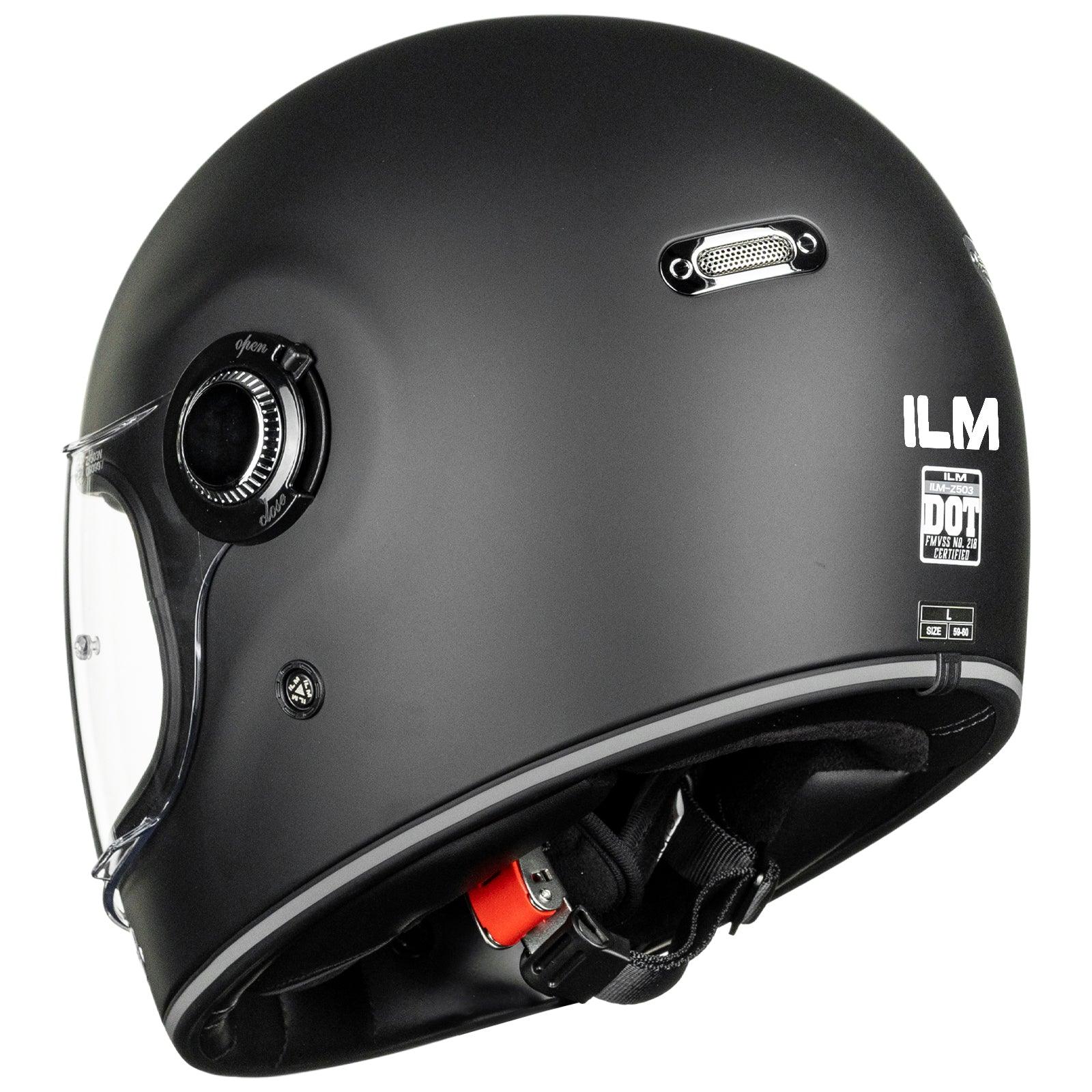 ILM Retro Full Face Motorcycle Helmet Model Z503 - ILM