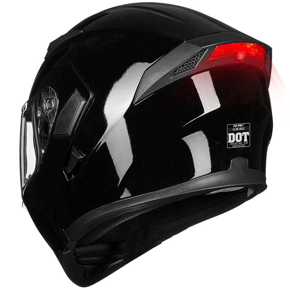 ILM Motorcycle Modular Full Face Helmet Model 902LED - ILM