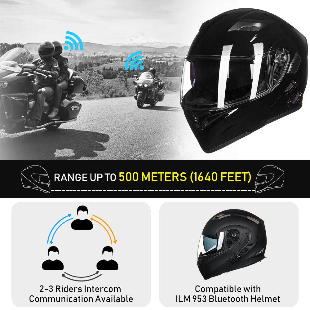 ILM Modular Flip up Full Face Bluetooth Motorcycle Helmet Model 902BT - ILM