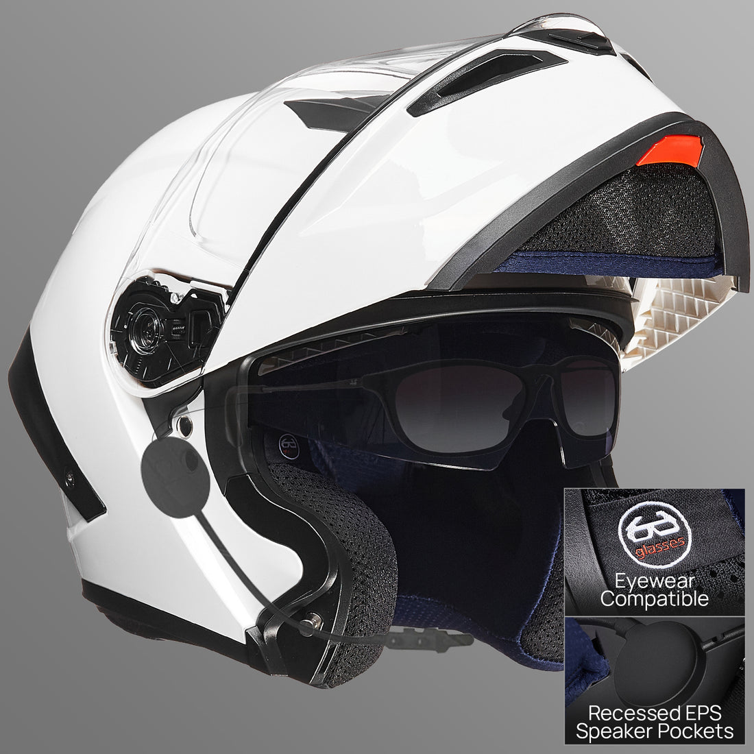 ILM Motorcycle Helmets Modular Full Face Moped Helmet Model WS202