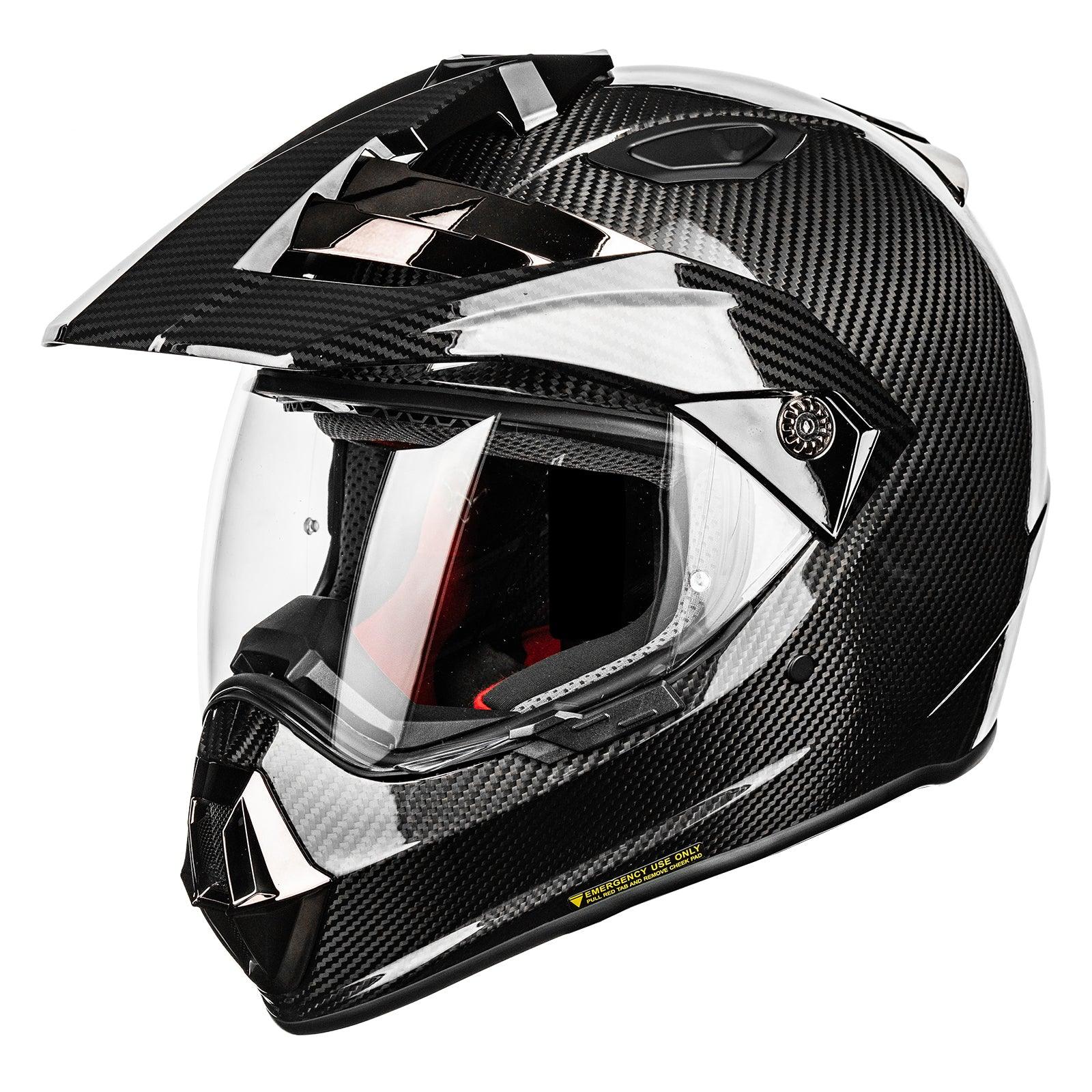 ILM Carbon Fiber Snell M2020D Full Face Motorcycle Adventure Helmet Model L13 - ILM