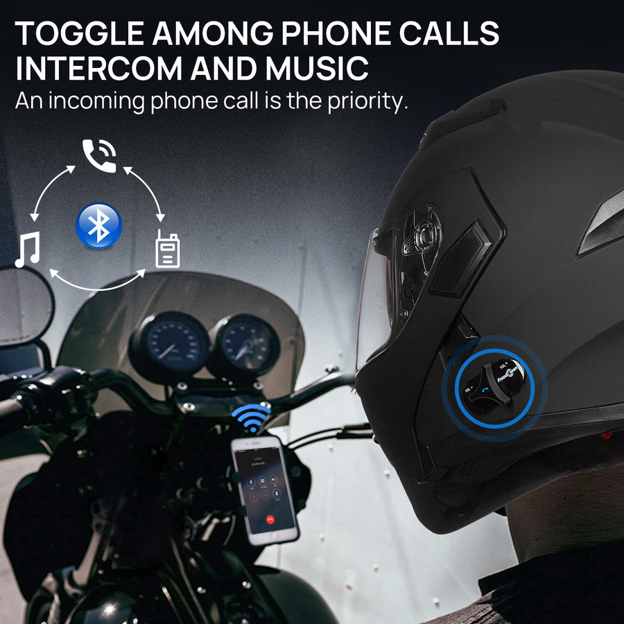 ILM Modular Flip up Full Face Bluetooth Motorcycle Helmet Model 902BT PRO