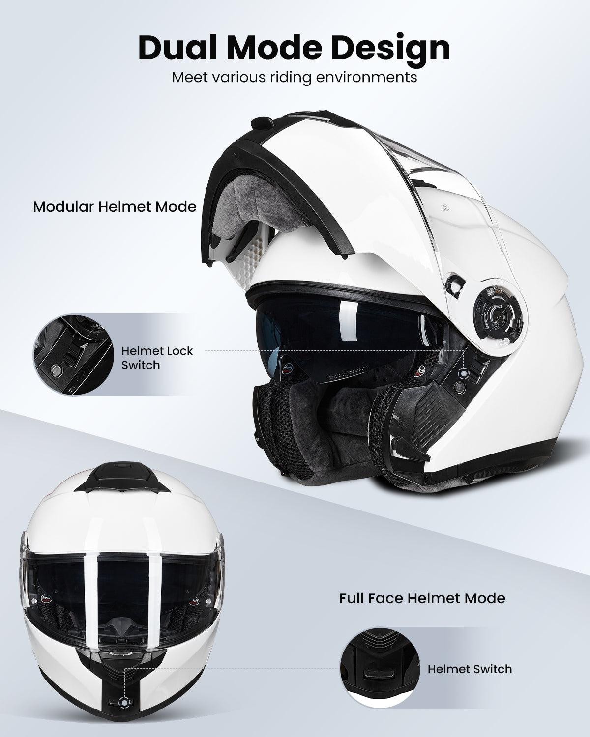 ILM Motorcycle Modular Full Face Helmet Model 159 - ILM