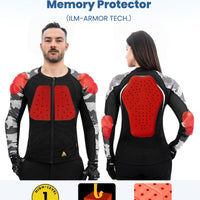 ILM Motorcycle Armor Flow Shirt for Men Women Mesh Riding Jacket Body Chest CE Protective Padded Model AF01