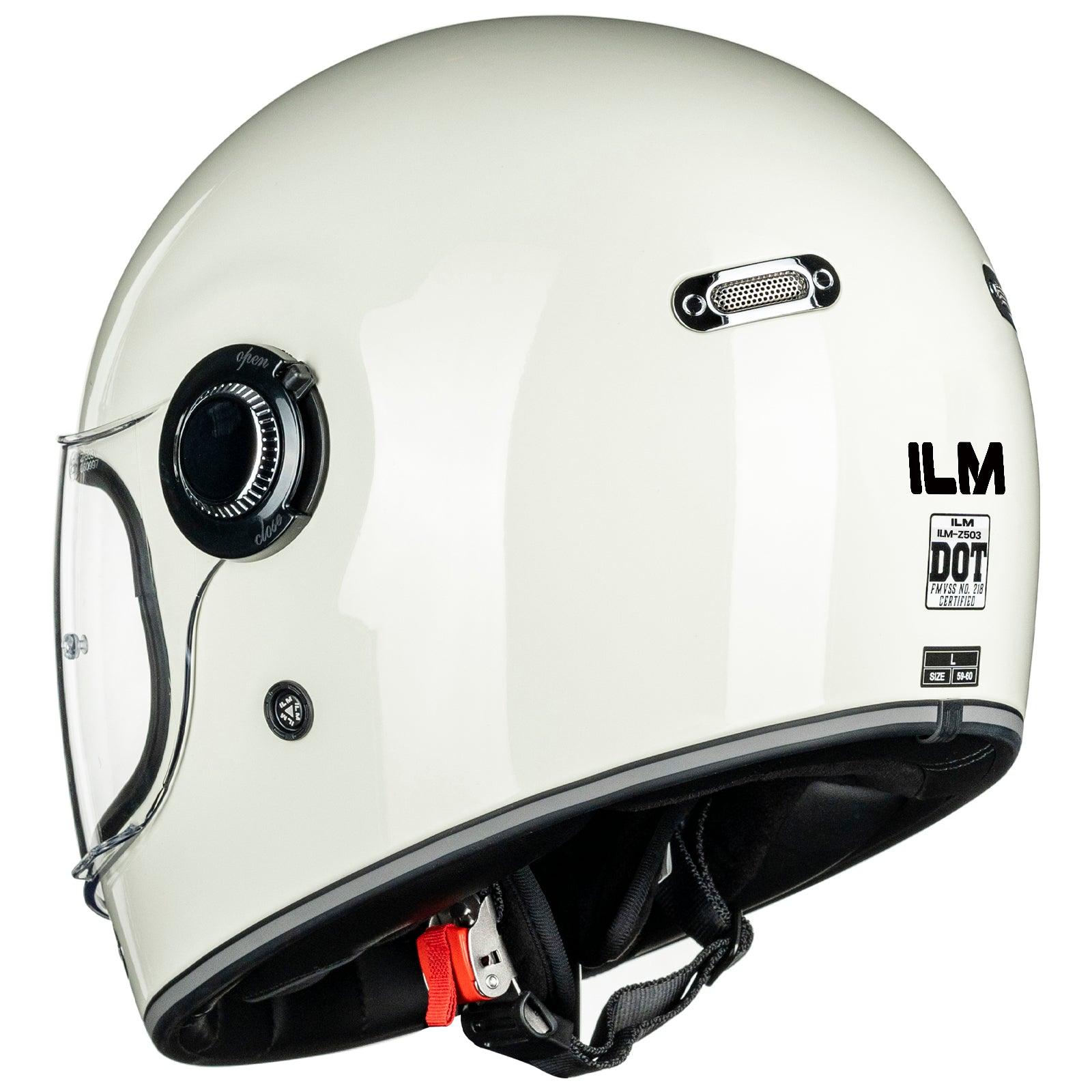 ILM Retro Full Face Motorcycle Helmet Model Z503 - ILM