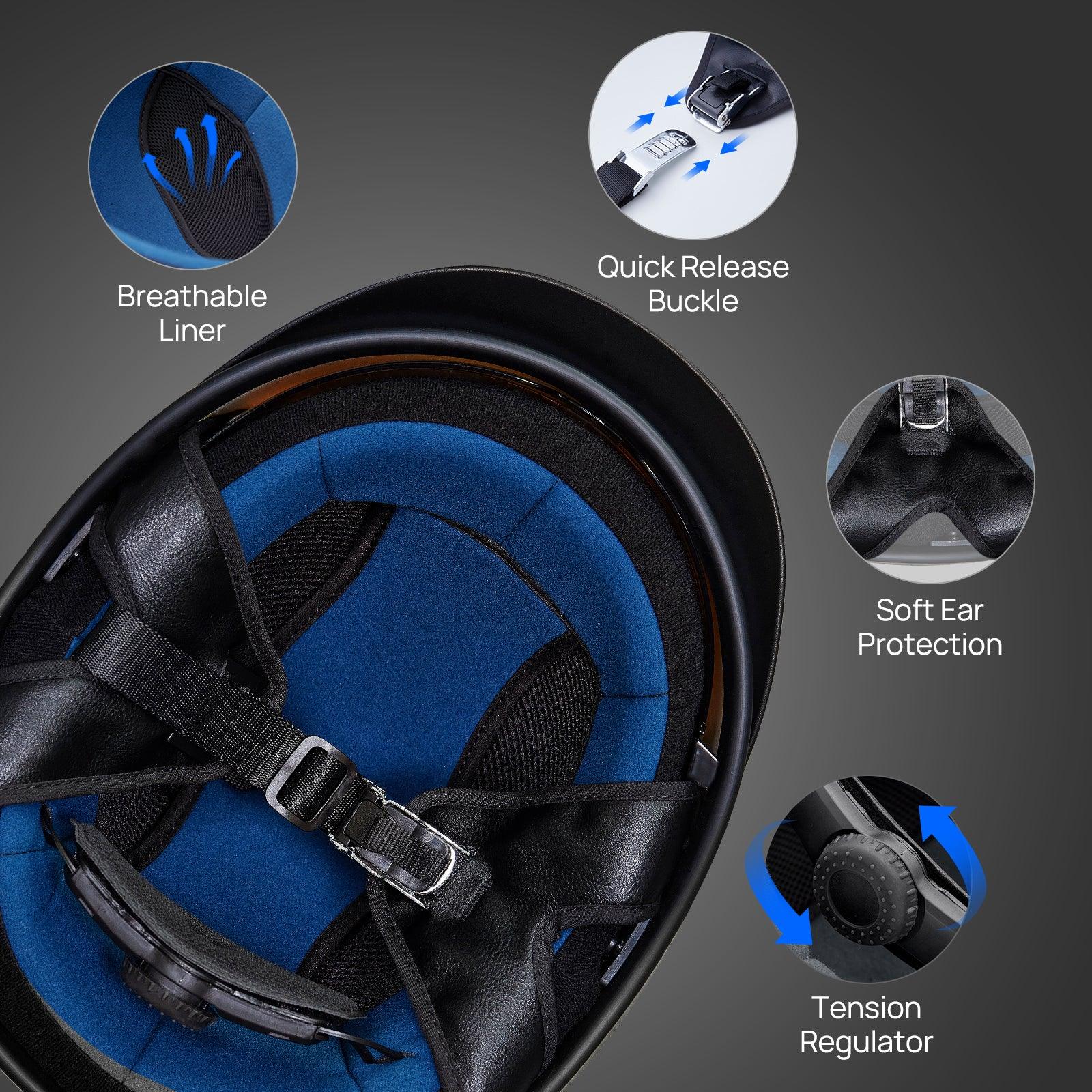 ILM Half Helmet Open Face Motorcycle Helmet Model 210V - ILM