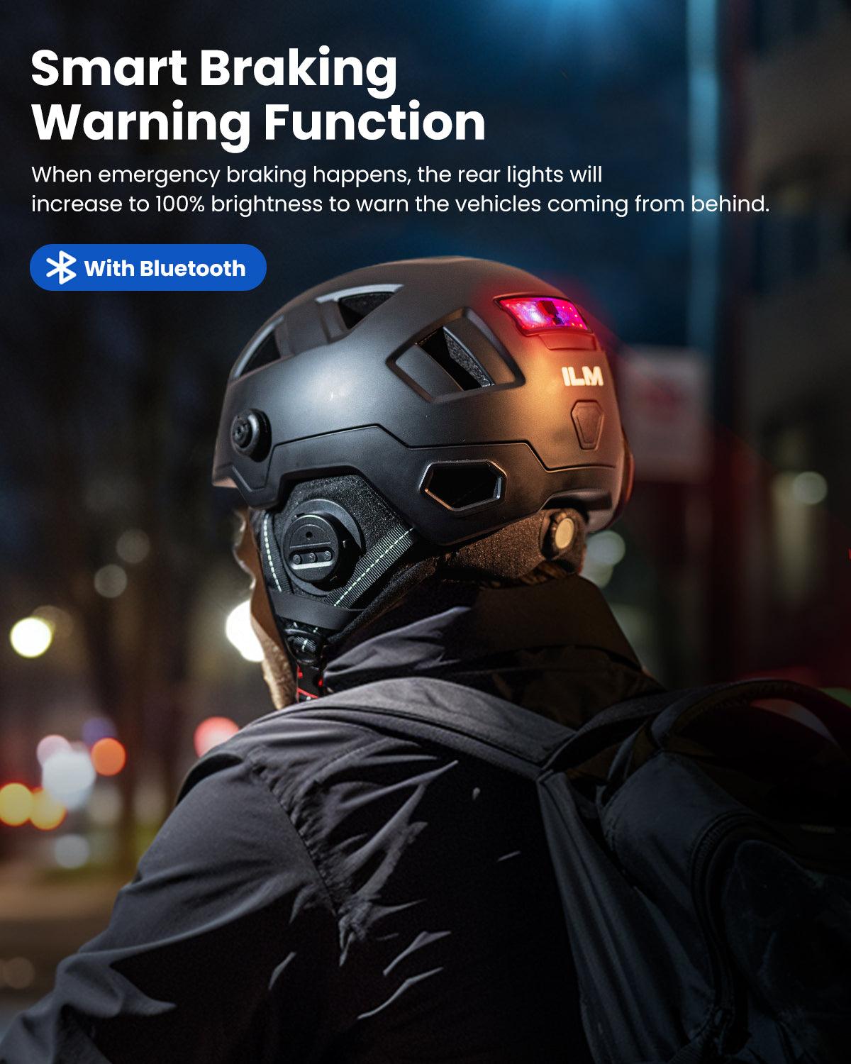 ILM Smart Bike Helmet for Scooters Model E3-12LSBT - ILM