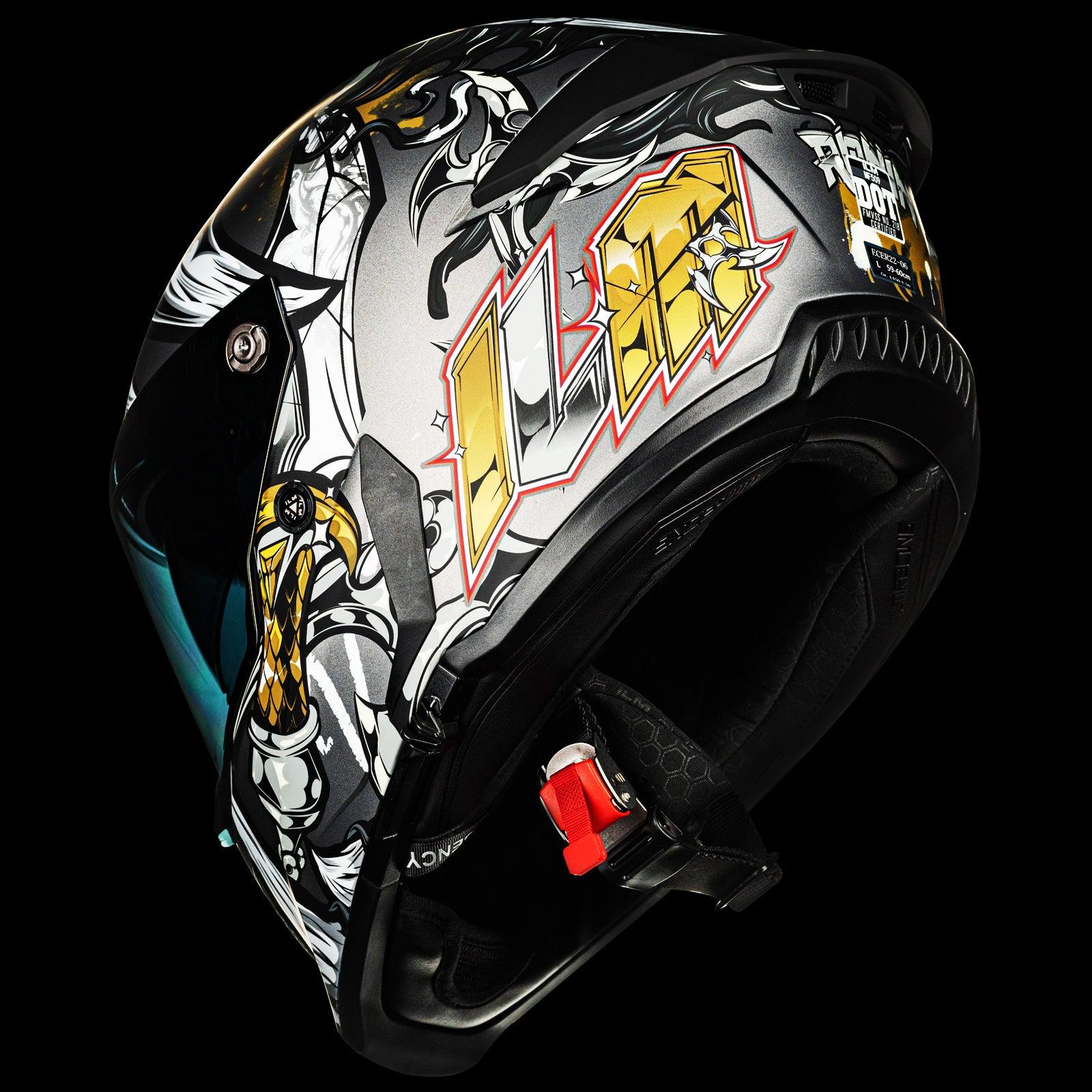 ILM Full Face Motorcycle Helmets Racing Helmet Model MF509 - ILM