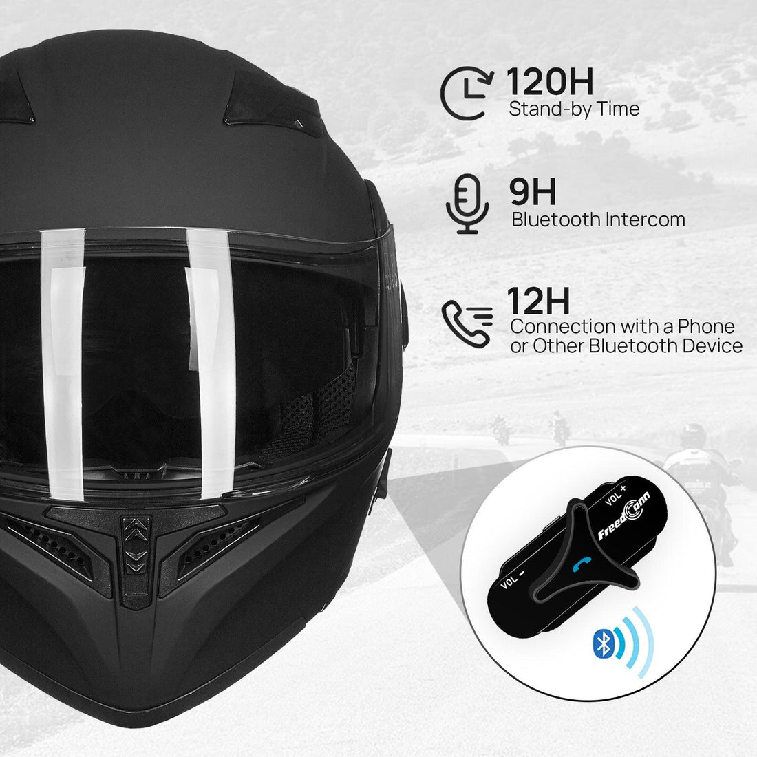 ILM Modular Flip up Full Face Bluetooth Motorcycle Helmet Model 902BT